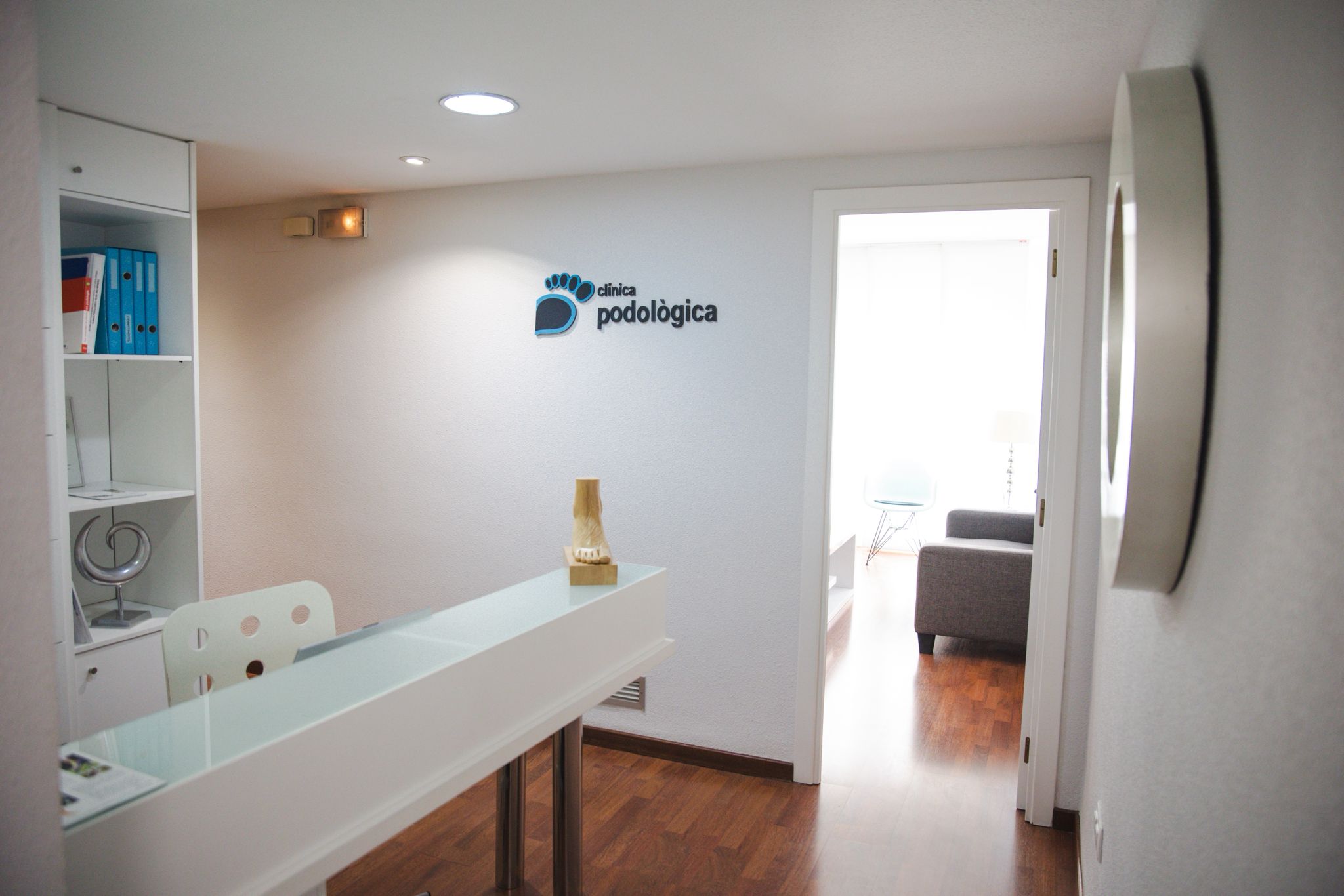 Recepción de la Clínica Podológica Silvia Díez